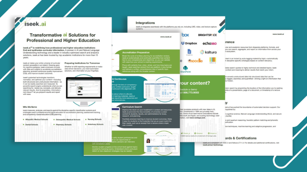 thumbnail of iseek.ai brochure for professional and higher education
